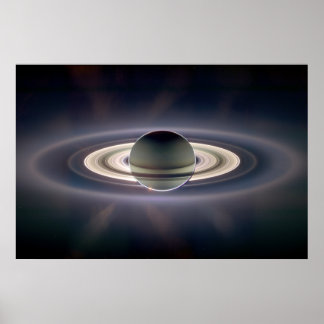 Poster Éclipse solaire Saturne