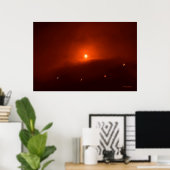 Poster Éclipse solaire sur Somerset, 2015 (Bureau à domicile)