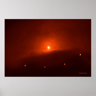 Poster Éclipse solaire sur Somerset, 2015