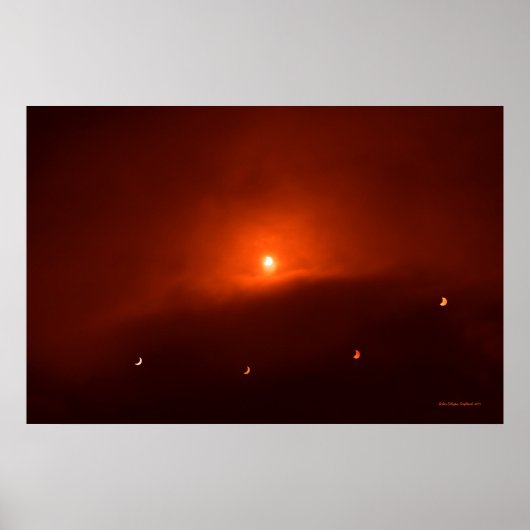 Poster Éclipse solaire sur Somerset, 2015 (Devant)