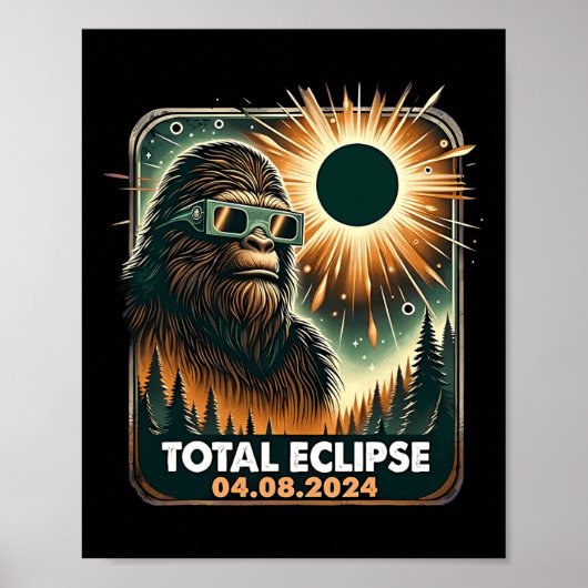 Poster Éclipse solaire totale (Devant)