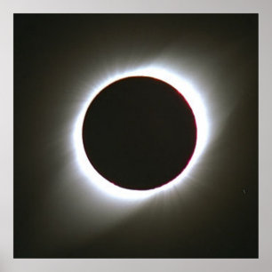 Poster Éclipse solaire totale 1995