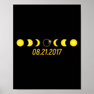 Poster Éclipse solaire totale 2017