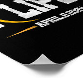 Poster Éclipse solaire totale 2024 (Coin)