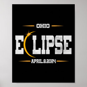Poster Éclipse solaire totale 2024