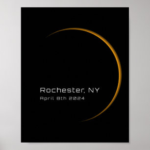 Poster Éclipse solaire totale 2024