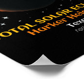 Poster Éclipse solaire totale 86 avril (Coin)
