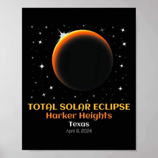 Poster Éclipse solaire totale 86 avril (Devant)
