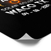 Poster Éclipse solaire totale à Waco Tx 2024 (Coin)