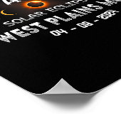 Poster Éclipse solaire totale de West Plains Mo 2024  (Coin)