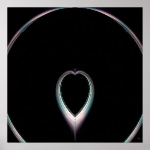 Poster Éclipse totale de l'affiche de coeur