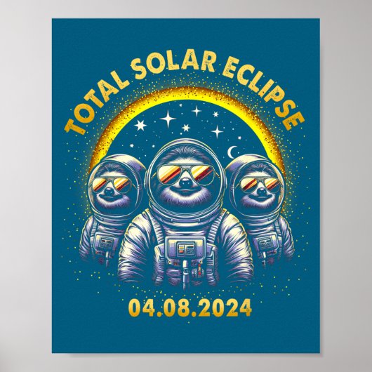 Poster Éclipse totale de soleil drôle 04 08 (Devant)