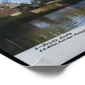 Poster Écluse de Frick Schuylkill Maison d'éclusage du ca (Coin)