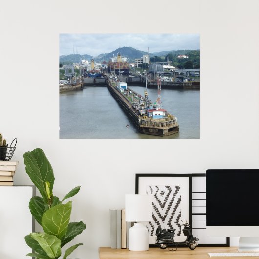 Poster Écluse du canal de Panama (Bureau à domicile)