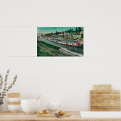 Poster Écluse en cascade sur le fleuve Columbia (Cuisine)