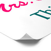 Poster École - Accueil de la classe de l'enseignant - SRF (Coin)