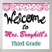 Poster École - Accueil de la classe de l'enseignant - SRF (Devant)