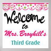 Poster École - Accueil de la classe de l'enseignant - SRF (Devant)