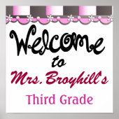 Poster École - Accueil de la classe de l'enseignant - SRF (Devant)