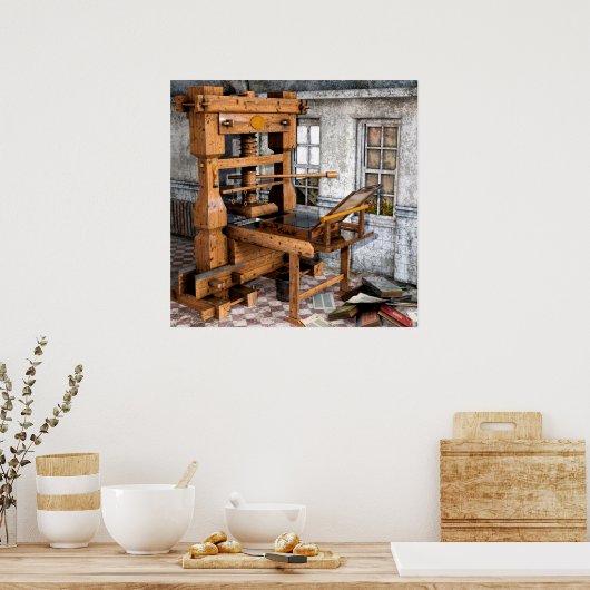 Poster École ancienne (Cuisine)
