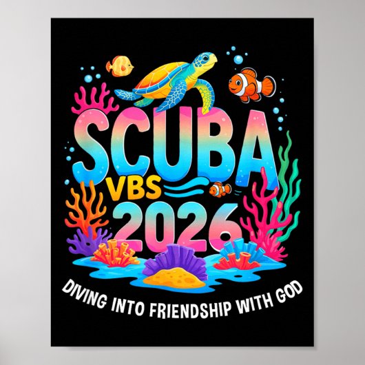 Poster École biblique de vacances 2026 Plongeon dans l'am (Devant)