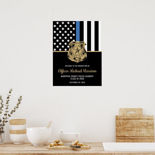 Poster École d'application de la loi du Parti d'obtention (Cuisine)