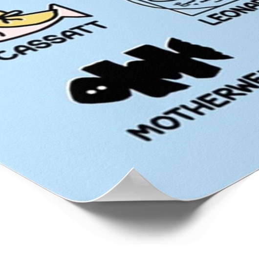 Poster école d'art du composite de poisson (Coin)