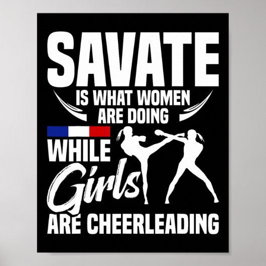 Poster École d'arts martiaux Savate Formation Boxe Savate (Devant)