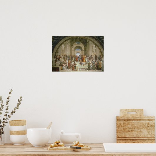 Poster École d'Athènes, de Stanza della (Cuisine)