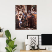 Poster École d'Athènes (détail - Euclide) (Bureau à domicile)