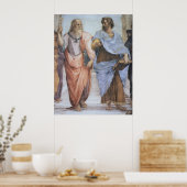 Poster École d'Athènes (détail - Platon & Aristote) (Cuisine)