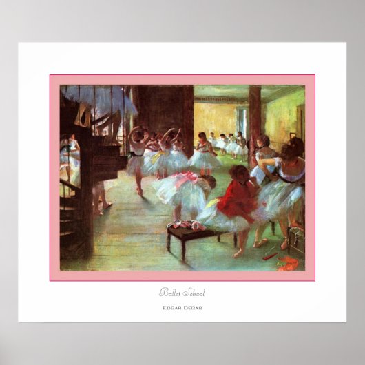 Poster École de ballet~ Edgar Degas (Devant)