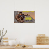 Poster École de formation tactique sur les armes à feu pe (Cuisine)