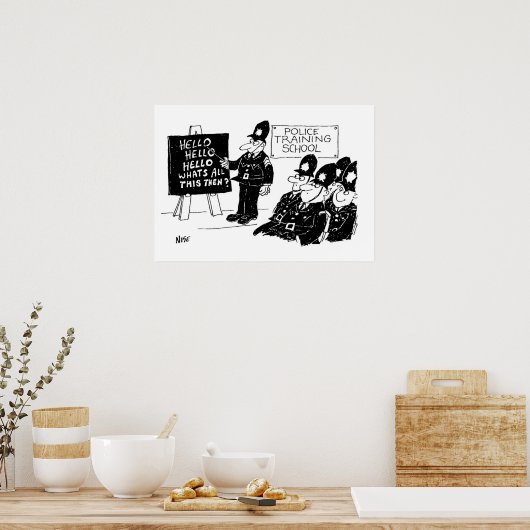 Poster École de police (Cuisine)