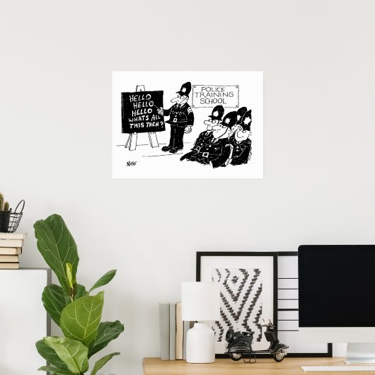 Poster École de police (Bureau à domicile)
