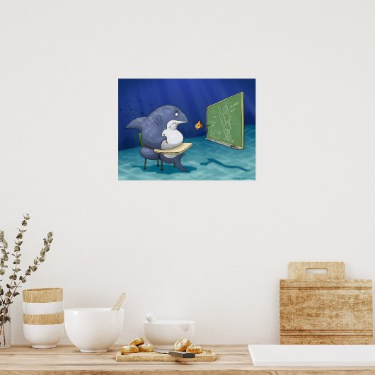 Poster École de requin (Cuisine)