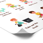 Poster École de travail à domicile Éducation (Coin)