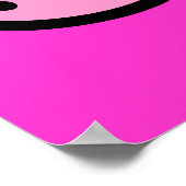 Poster École des symboles de poisson chrétiens - rose (Coin)