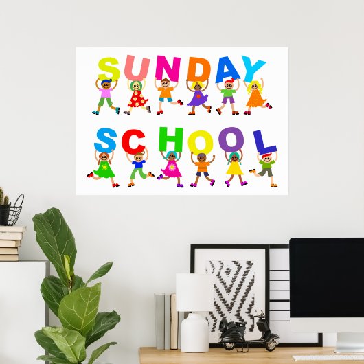 Poster École du dimanche (Bureau à domicile)