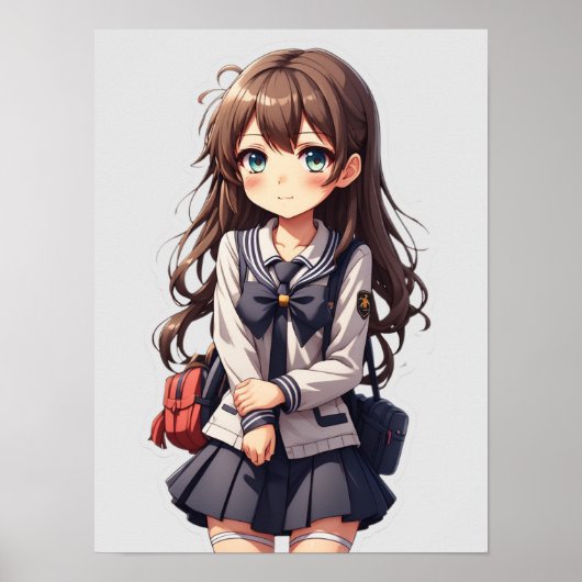Poster École japonaise d'Anime (Devant)