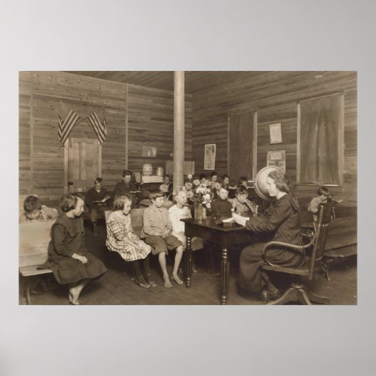 Poster École par Lewis Hine, 1921 (Devant)