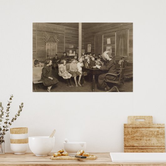 Poster École par Lewis Hine, 1921 (Cuisine)