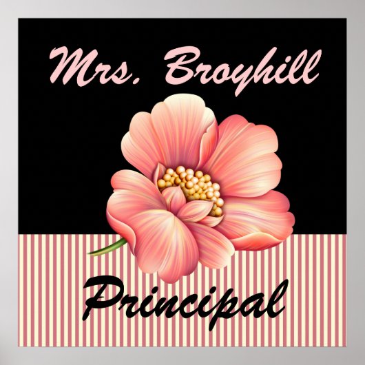 Poster École - Principal - Accueil de l'enseignant - SRF (Devant)