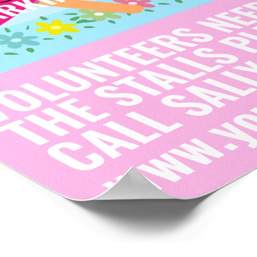 Poster école PTO été foire Circulaire vacances d'été (Coin)