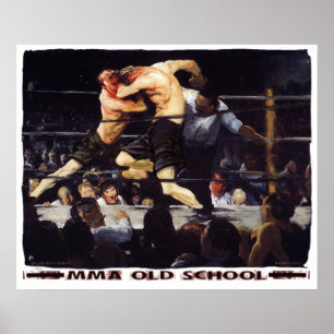 Poster École secondaire mixed martial art
