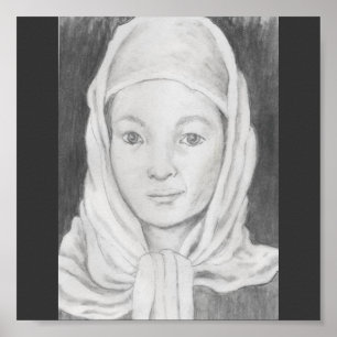 Poster écolière afghane