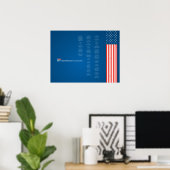 Poster Econo USA Constitution Drapeau américain (Bureau à domicile)