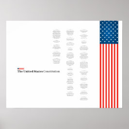 Poster Econo USA Obstiution American Flag