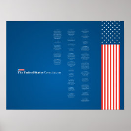 Poster Econo USA Obstiution American Flag