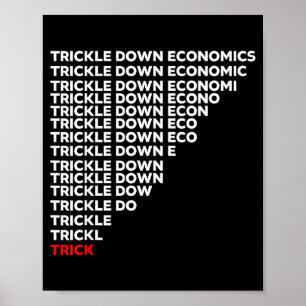 Poster Économie du ruissellement